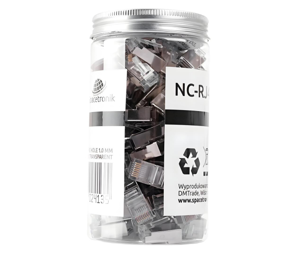 Spacetronik Wtyk sieciowy RJ45 CAT 5e FTP 100 szt NC-RJ455FT-0 - 1265975 - zdjęcie 4